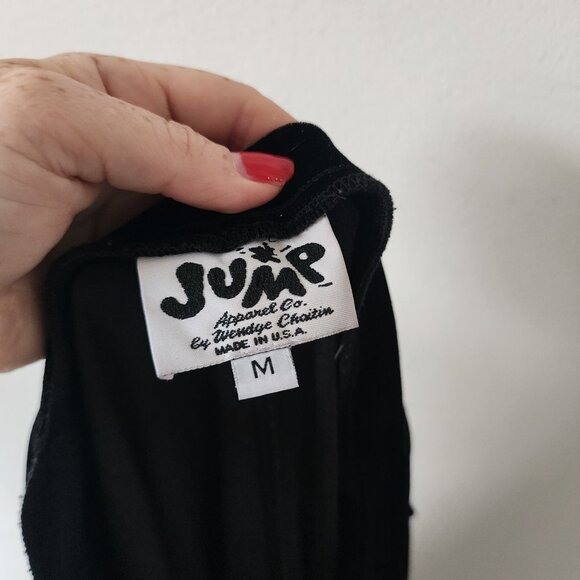 Jump Wendye Chaitin Y2K Black Velvet Bootcut Pants Made in USA - Picture 5 of 6